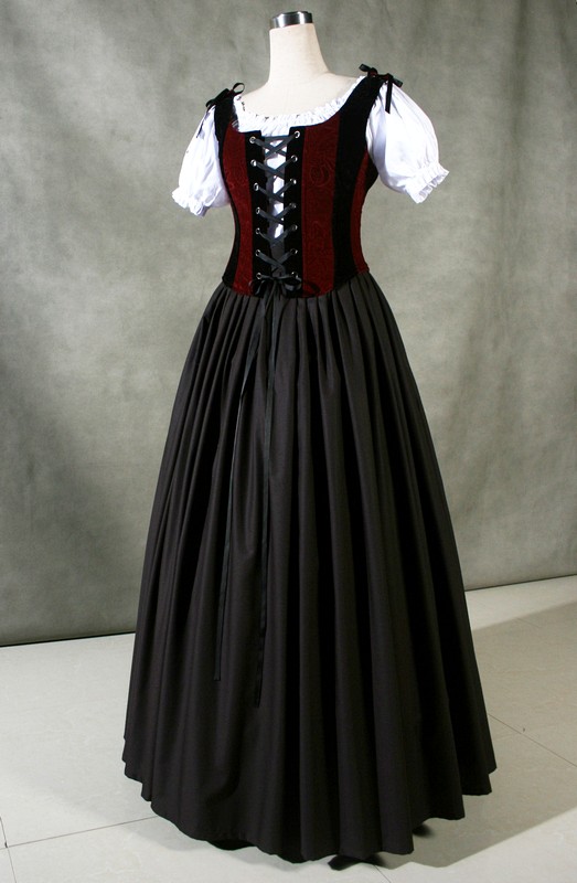 Ladies Medieval Tudor Wench Costume Size 10 - 12 Image